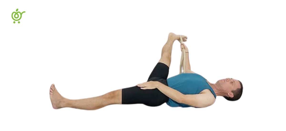 Supta-Padangushtasana آموزش حرکات یوگا برای واریس پا