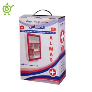 جعبه کمک های اولیه دیواری ABS مدل الماس آراد پلیمر نوین