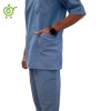 ست اسکراب مردانه یقه X آبی روشن سایز 44