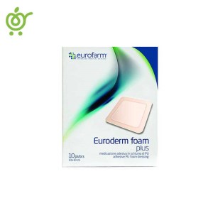 پانسمان فوم چسبدار یورودرم یوروفارم Euroderm Foam Plus پانسمان فوم چسبدار یورودرم یوروفارم Euroderm Foam Plus