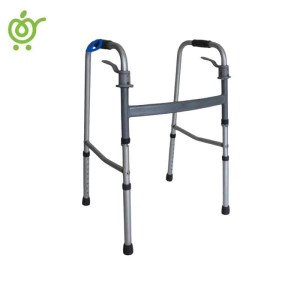 واکر تاشو آلمینیوم بدون چرخ اهرم دار با قابلیت تنظیم ارتفاع ایپکا IPKA (دسته طوسی)