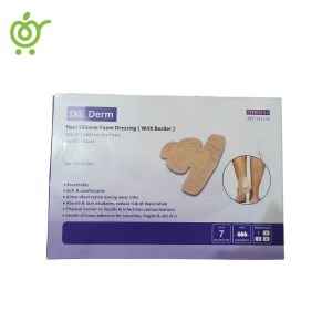 پانسمان فوم سیلیکونی پاشنه با حاشیه چسبنده دیجی درم DG DERM