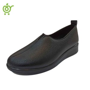 کفش چرم زنانه 747 مشکی سام طب پاینام