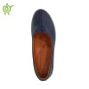 کفش چرم طبیعی زنانه بتیس سرمه ای زیره کرم سام طب پاینام ( سایز 41)